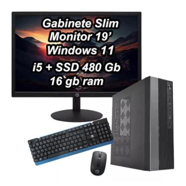 Imagem de Mini Pc Completo Desktop I5 Ssd 480gb 16gb Ram Windows 11