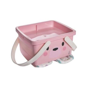 Imagem de Caixa Organizadora Infantil Porta Fraldas Bebê Plasútil, Ursa Lúdica