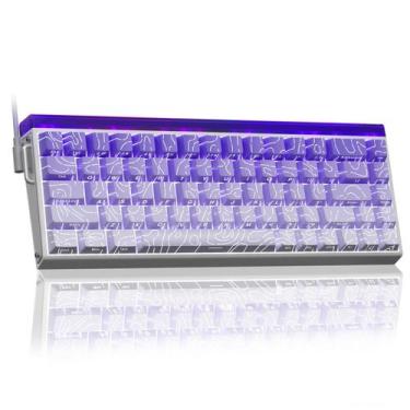 Imagem de Teclado para jogos AULA HERO 68 HE 60% com fio RGB retroiluminado