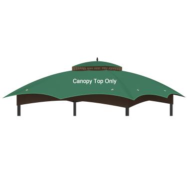 Imagem de Cobertura superior de dossel de gazebo de substituição para 25 x 30 cm, telhado de dossel impermeável de camada dupla para lowe's Allen Roth Gazebo #GF-12S004B-1 (verde)