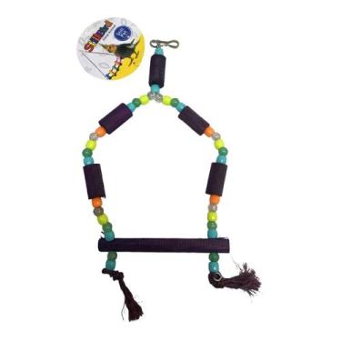 Imagem de Brinquedo Parquinho Calopsita Papagaio Periquito Agaponis Brinquedos A