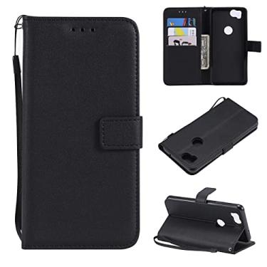 Imagem de Capa de Estojo Para o caso do Google Pixel 2, para o caso da carteira do Google Pixel 2, os slots de cartão estão fechamento magnético, protetor Pu Couro [à prova de choque Tpu] Flip capa w pulseira p