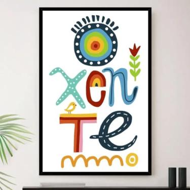 Imagem de Genérico, Quadro Nordeste Oxente Nordestino Decorativo A4 23x33cm