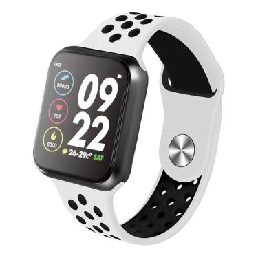 Imagem de Relógio Smartwatch Pulseria Cinza Com Branco E Preto
