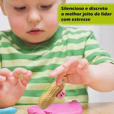 Imagem de Chaveiro Amendoim Fidget Toy Brinquedo Anti Stress De Apertar Do Tiktok Silicone Sensorial Relaxa