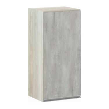 Imagem de Armário Aéreo 35cm 1 Porta Lis Legno Crema C/Concreto
