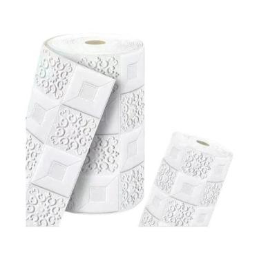 Imagem de Adesivos De Parede 3D À Prova D'água Com Padrão De Tijolos De 70cm X 2