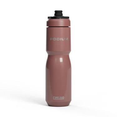 Imagem de CamelBak Garrafa de água para bicicleta de aço inoxidável isolada Podium Steel – para ciclismo, fitness e esportes - serve na maioria das gaiolas de bicicleta, 623 g - Sierra Red