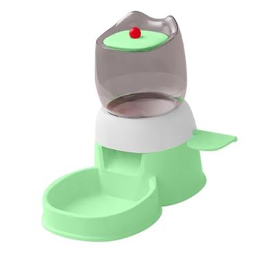 Imagem de WeiLaiKeQi Alimentador automático para animais de estimação, dispensador externo, janela visível, grande capacidade, alimentador de comida para cães e gatos de 2, Verde