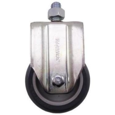 Imagem de Rodizio Fixo Para Carrinhos Roda Pvc Fle 312 Bp Mf Até 60 Kg - Movifac