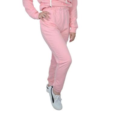 Imagem de Calça Feminina Olho Fatal Moletom Jogger Rosa - 601293-Feminino
