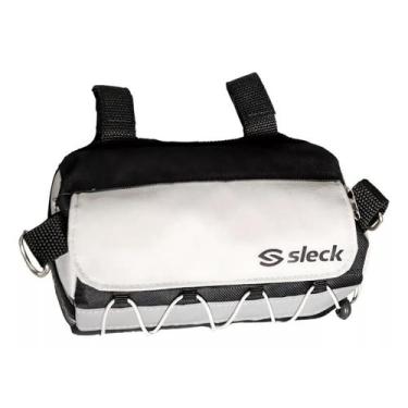 Imagem de Bolsa Sleck Frontal De Bicicleta 2,5 Litros - Guidão Bike, Cinza