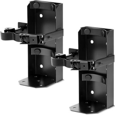 Imagem de Zonon 2 peças de suporte de extintor de incêndio resistente de metal suporte de parede para caminhão de carro doméstico, mini, pequeno e médio, preto (serve para extintor de 2,3 kg)