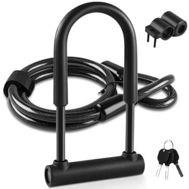 Imagem de Cadeado para Bicicleta, Cadeado U-lock, Pressão de Cisalhamento de 1,7T, Três Chaves, Cadeado Bicicleta, Corrente Bicicleta, Tranca de Bicicleta, Cadeado Bike, Cadeado de Cicicleta, Cadeado para Moto