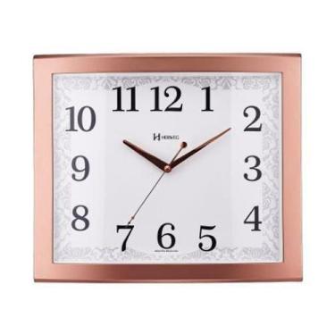 Imagem de Relógio De Parede Retangular Rose Gold Herweg 6905