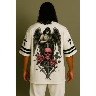Imagem de Camiseta Streetwear Oversized Masculina angel - swagon, P