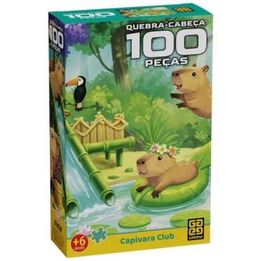 Imagem de Quebra Cabeça 100 Peças Capivara Club 4853 - Grow