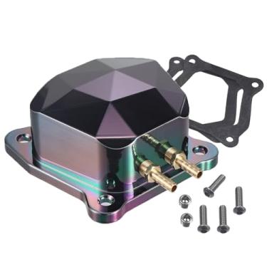 Imagem de Tampa de válvula em forma de diamante se encaixa no motor GX200 Clone Predator 212 Non-Hemi Predator 224 para Coleman BT200X CT200U CT200U-EX Baja MB165 MB200 Doodlebug Mini Bike Go Kart colorido