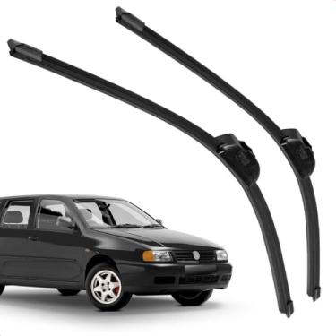 Imagem de Par Palheta Dianteira Limpadora De Para Brisa Polo Classic 1996 a 2003 De Silicone