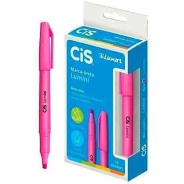 Imagem de Caneta marca texto Cis Lumini Rosa - Sertic