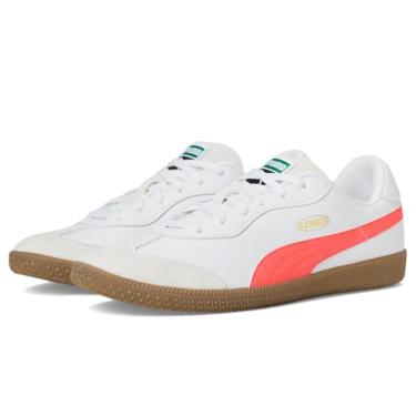 Imagem de PUMA Tênis de futebol masculino King 21 Indoor Trainer, Branco/vermelho brilhante, 42