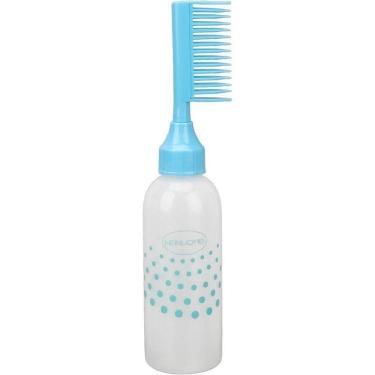Imagem de Garrafa Aplicadora Bico De Pente 2 Em 1 Borrifa E Penteia Mrcc.hair Azul Escuro