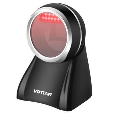 Imagem de VOTTAN Scanner de código de barras omnidirecional de digitalização automática, leitor de código QR 2D 1D 2D com as mãos livres, cabo USB, plataforma de códigos de barras, scanner para supermercado