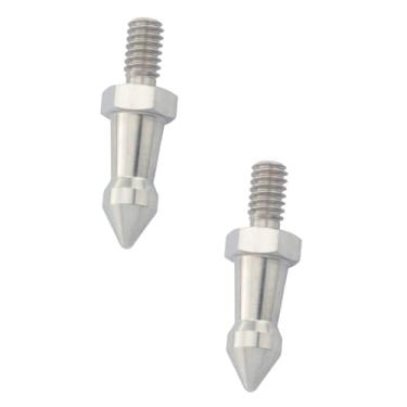 Imagem de DGHAOP 3 peças de tripé rosqueado de 1/10.2 cm, acessórios fotográficos, aço inoxidável, antiderrapante, suporte para câmera, prendedor de perna e aterramento adequado para monopés