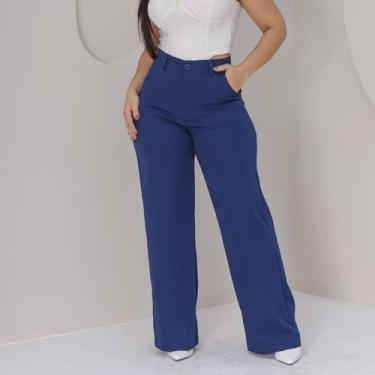 Imagem de Calça Pantalona de Alfaiataria Feminina com Caimento Elegante  Disponí