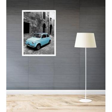 Imagem de Quadro Decorativo Paris Carro Azul - 70x50cm - Quadros On-line, Moldur