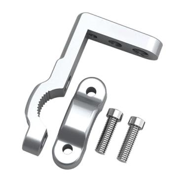 Imagem de Generic Suporte de montagem de luz de barra de proteção multifuncional ajustável para tubos de 22 mm, caminhões, bicicleta, motocicleta, guidão extensível, Argent