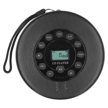 Imagem de Leitor de CD Portátil, Leitor de CD Compacto Com Conector de 3,5 Mm, Leitor de CD Com Leitor de CD Recarregável Anti-salto 1500mAh para CD CD RW MP3, para Casa ou No Carro (Preto