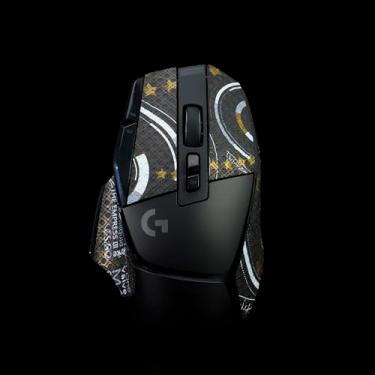 Imagem de Hokeyio Fita aderente para Logitech G502X Lightspeed Plus - antiderrapante, controle aprimorado, resistência ao suor, melhora a aderência FPS Gaming e a proteção do mouse [pré-corte] M4A4 0,4 mm