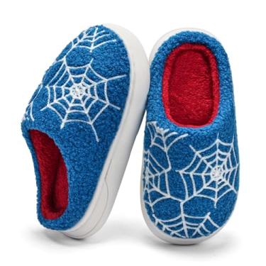 Imagem de IceUnicorn Pantufas Infantis Meninos Meninas Pelúcia Macia Quente Espuma De Memória Chinelos De Casa Grandes Crianças Pequenas Antiderrapantes Inverno Sapatos Para Casa Dentro De Casa Ao Ar Livre (A