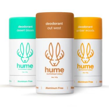 Imagem de Hume Supernatural Desodorante Roll On sem alumínio para mulheres e homens - seguro para peles sensíveis - probiótico e à base de plantas - Absorção de umidade de longa duração (Desert Bloom, Out West
