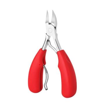 Imagem de Alicate Para Desencravar Cortar Unha Encravada Profissional Vermelha