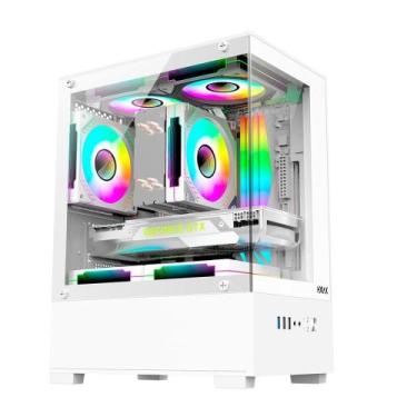 Imagem de Gabinete Gamer Hyrax HGB310, Mini Tower, M-ATX, Frontal e Lateral em V