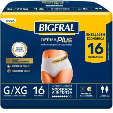 Imagem de Roupa Íntima Bigfral Derma Plus Incontinência Moderada a Intensa G/XG 