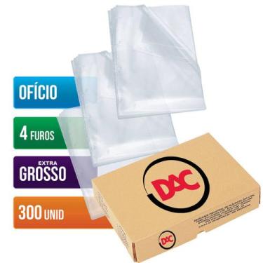 Imagem de Envelope de Plástico para Documentos Arquivos DAC Ofício com Espessura