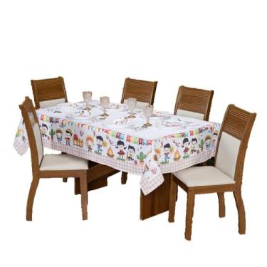 Imagem de Toalha De Mesa Avulsa Festa Junina 16 Lugares 5,00 X 1,50 - Nalu Casa 