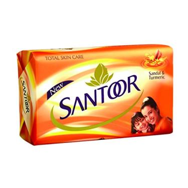 Imagem de Santoor Sandália e sabonete de açafrão - 100 g (pacote com 3)