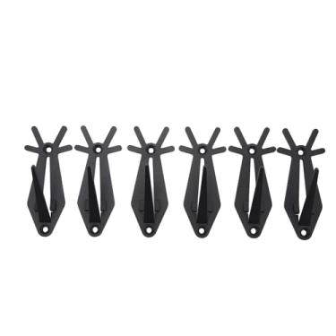 Imagem de TOPINCN Skull Hooker Deer Skull Mount Kit de Montagem de Ferro Europeu de 6 Peças para Exibição de Javali de Mula de Antílope de Cabra de Veado, Revestimento Resistente para Ambientes