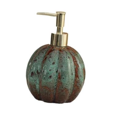 Imagem de IEUDNS Dispensador de sabonete líquido de abóbora de Halloween com bomba de garrafa decorativa multifuncional para, Azul