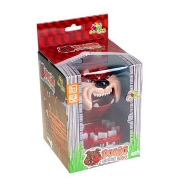 Imagem de Dogão Mordida Brava, Jogo de Dentista Divertido, Brinquedo Infantil para Crianças 5+, Vermelho e Marrom