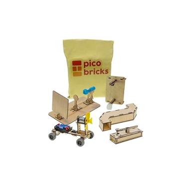 Imagem de Kit Exploration STEM Woodcraft – Alarme de carro eólico, periscópio, telégrafo e terremoto 5 em 1 |