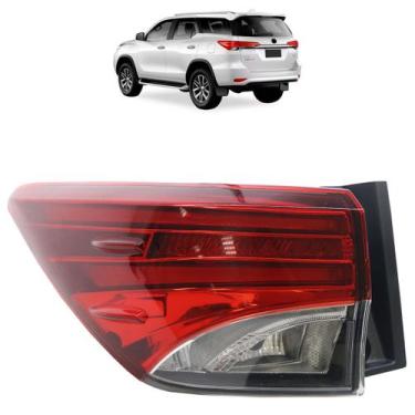 Imagem de Lanterna Traseira Hilux Sw4 2016 2017 2018 2019 2020 Led Canto Lente L