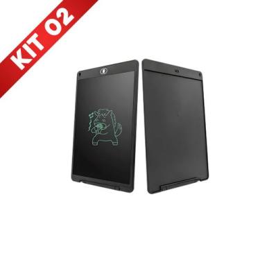 Imagem de Kit 2 Lousa Tablet Infantil Mágica deTela Lcd Escreve e Desenha Menina