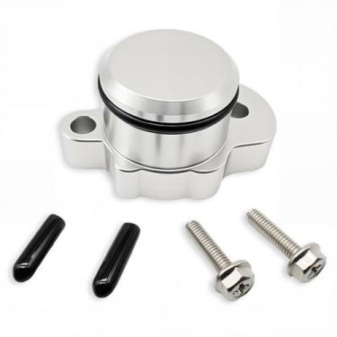 Imagem de Kit de tampa de plugue de bomba de óleo OEM de atualização compatível com Yamaha PW80 Y-Zinger 1983-2006, tampa de plugue, anel de vedação, 2 peças de parafusos de montagem, tampa de porta