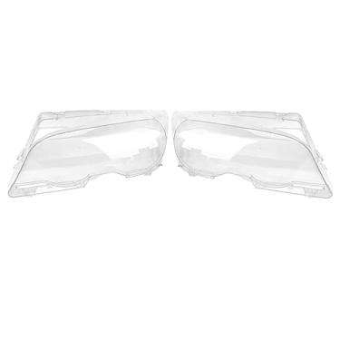 Imagem de Capas Transparentes para Lentes do Farol, 1 par de Faróis Abs Esquerdo e Direito, Capa Transparente para Lentes do Farol Dianteiro, Abajur, Tampa Lente para E46 2DR 1999 a 2003