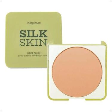 Imagem de Pó Compacto Ruby Rose Silk Skin Soft Finish Light HB-T1400-5